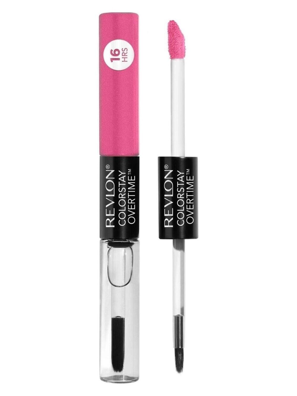 Revlon Liquid Lipstick with Clear Lip Gloss by Revlon, 490 For Keeps Pink